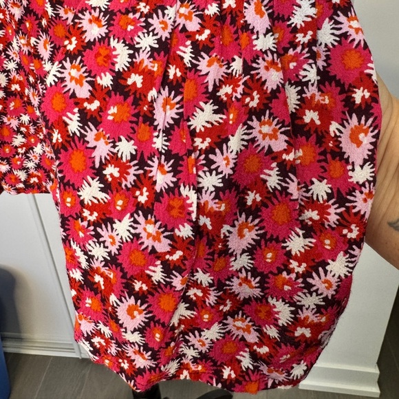 Juicy Couture Bell Sleeve Boho Floral Top - Picture 7 of 12